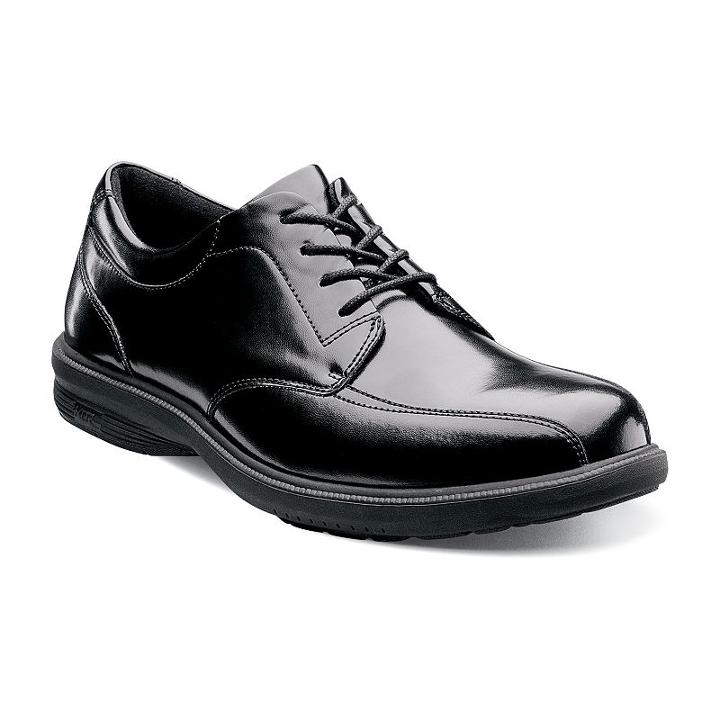 Nunn Bush Mulberry St. Men's Oxford Bicycle Toe Dress Shoes, Size: Medium (12), Black