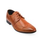 Xray Medallion Men's Oxford Dress Shoes, Size: Medium (7.5), Beig/green (beig/khaki)