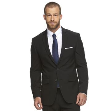 Men's Van Heusen Flex Slim-fit Suit Jacket, Size: 44 Short, Black