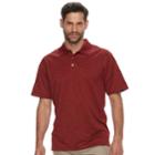 Men's Haggar Cool 18&reg; Pro Regular-fit Performance Polo, Size: Small, Brown Over