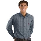 Men's Antigua Alabama Crimson Tide Plaid Pattern Button-down Shirt, Size: Large, Silver