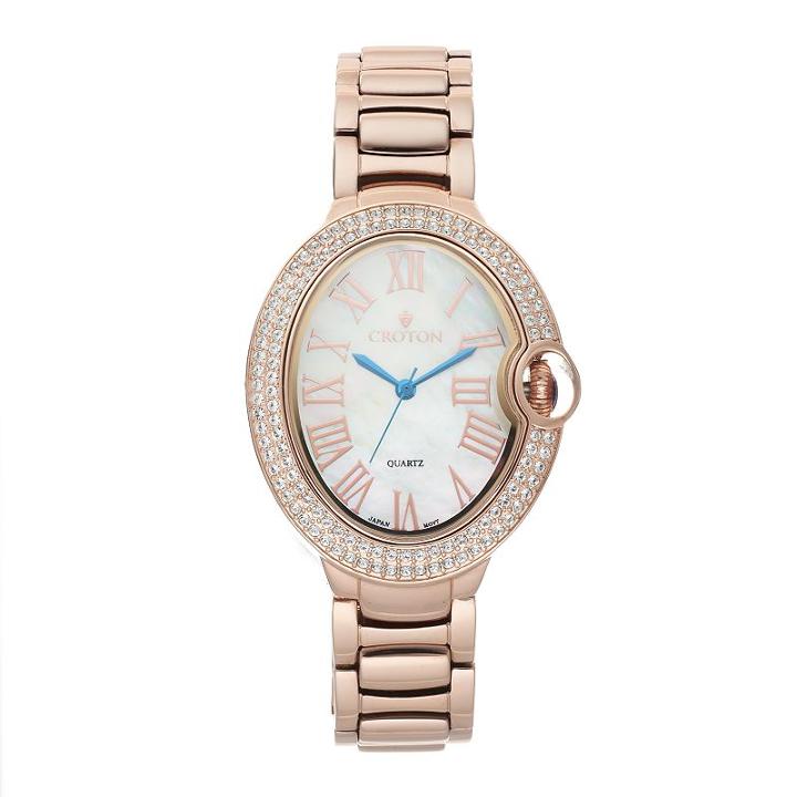 Croton Women's Austrian Crystal Stainless Steel Watch
