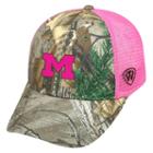 Adult Top Of The World Michigan Wolverines Sneak Realtree Snapback Cap, Women's, Green Oth