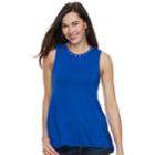 Women's Apt. 9&reg; Grommet Tank, Size: Xxl, Blue