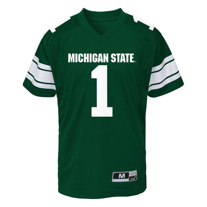 Boys 8-20 Michigan State Spartans Team Replica Jersey, Size: Xl 18-20, Dark Green