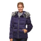 Women's Zeroxposur Powder Hooded Puffer Jacket, Size: Small, Blue (navy)