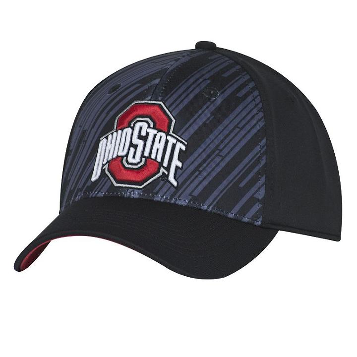 Men's Ohio State Buckeyes Storm Flex Fitted Cap, Size: Medium/large, Black