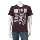 Men's Harry Potter Knowledge Factor Tee, Size: Large, Brown