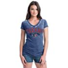 Women's Houston Texans Burnout Rush Tee, Size: Large, Blue (navy)
