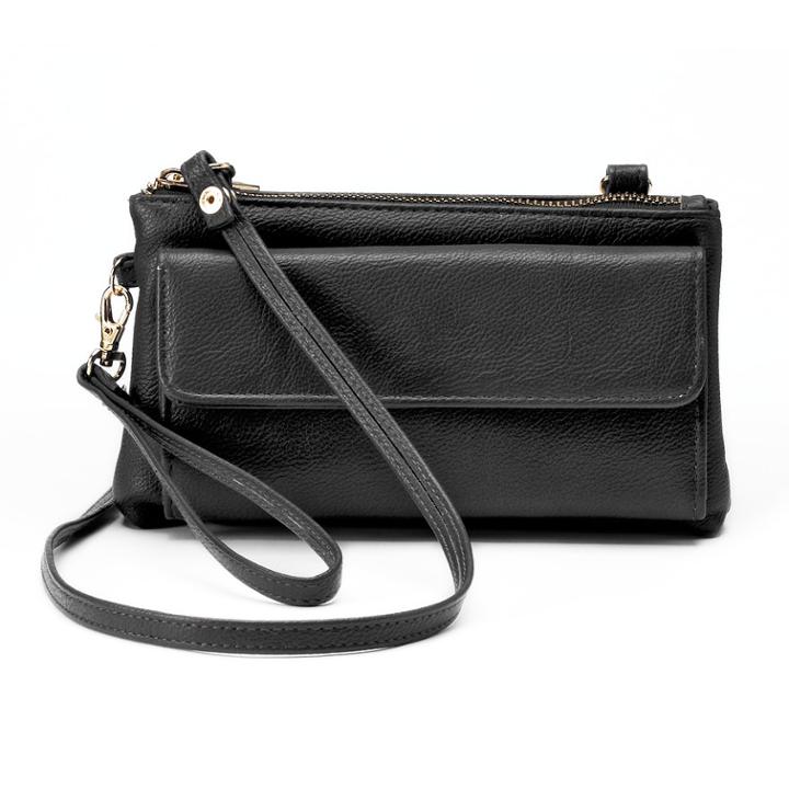 Apt. 9&reg; Chelsea Rfid-blocking Convertible Crossbody Wallet, Women's, Black
