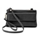 Apt. 9&reg; Chelsea Rfid-blocking Convertible Crossbody Wallet, Women's, Black
