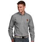 Men's Antigua San Francisco Giants Associate Plaid Button-down Shirt, Size: Xxl, Black
