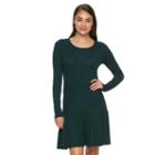 Women's Apt. 9&reg; Ribbed Sweaterdress, Size: Medium, Green