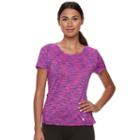 Women's Tek Gear&reg; Space-dyed Performance Tee, Size: Xl, Drk Purple