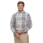 Big & Tall Haggar Weekender Classic-fit Woven Button-down Shirt, Men's, Size: 4xb, Grey