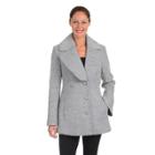 Women's Fleet Street Boucle Wool-blend Coat, Size: Xl, Grey
