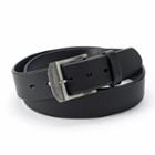Men's Levi's&reg; Logo Buckle Leather Belt, Size: 42, Black