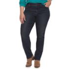 Plus Size Sonoma Goods For Life&trade; Curvy Fit Mid-rise Straight-leg Jeans, Women's, Size: 24 W, Blue (navy)