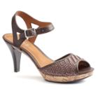 Chaps Marilynn Women's High Heel Sandals, Size: 6 B, Dark Brown
