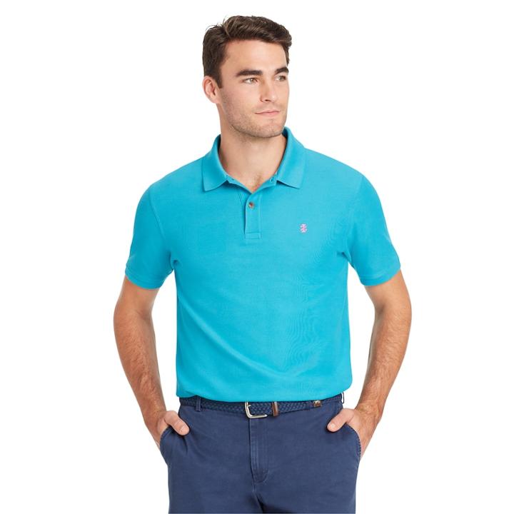 Men's Izod Sportflex Classic-fit Solid Stretch Performance Polo, Size: Small, Brt Blue