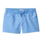 Girls 7-16 & Plus Size So&reg; Ribbed Waist Sateen Shorts, Girl's, Size: 16, Turquoise/blue (turq/aqua), Comfort Wear