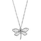Mudd&reg; Long Butterfly Pendant Necklace, Women's, Silver