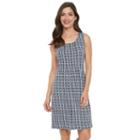 Women's Croft & Barrow&reg; Pintuck Fit & Flare Dress, Size: Large, Dark Blue