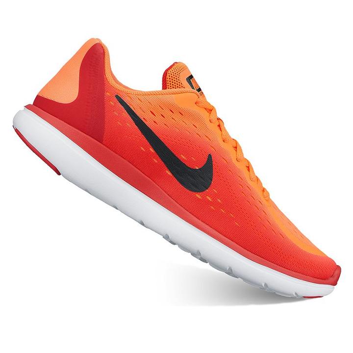 Nike Flex Run 2017 Grade School Boys' Sneakers, Boy's, Size: 6, Orange