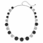 Napier Graduated Black Stone & Etched Medallion Necklace, Women's