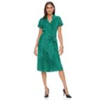 Women's Dana Buchman Notch Collar Dress, Size: Medium, Med Green