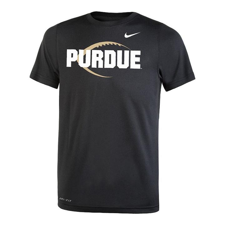 Boys 8-20 Nike Purdue Boilermakers Legend Icon Tee, Size: M 10-12, Black