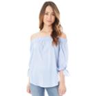 Juniors' Iz Byer Off The Shoulder Top, Teens, Size: Xl, Light Blue
