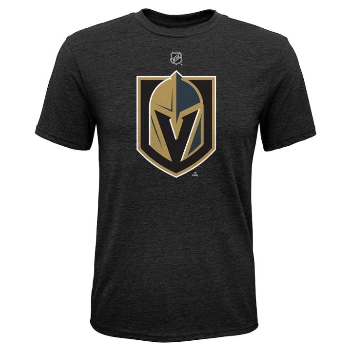 Boys 8-20 Vegas Golden Knights Primary Logo Tee, Size: Xl 18-20, Black