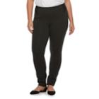 Plus Size Jennifer Lopez High Waisted Ponte Leggings, Women's, Size: 1xl, Oxford