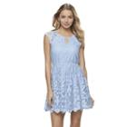 Juniors' Up By Ultra Pink Lace Keyhole Dress, Girl's, Size: Xl, Dark Blue