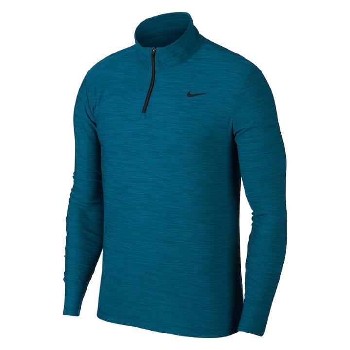 Men's Nike Breathe Quarter-zip Top, Size: Xl, Blue Other