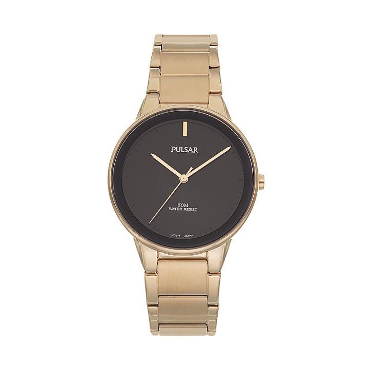 Pulsar Men's Stainless Steel Watch - Pg2046, Gold