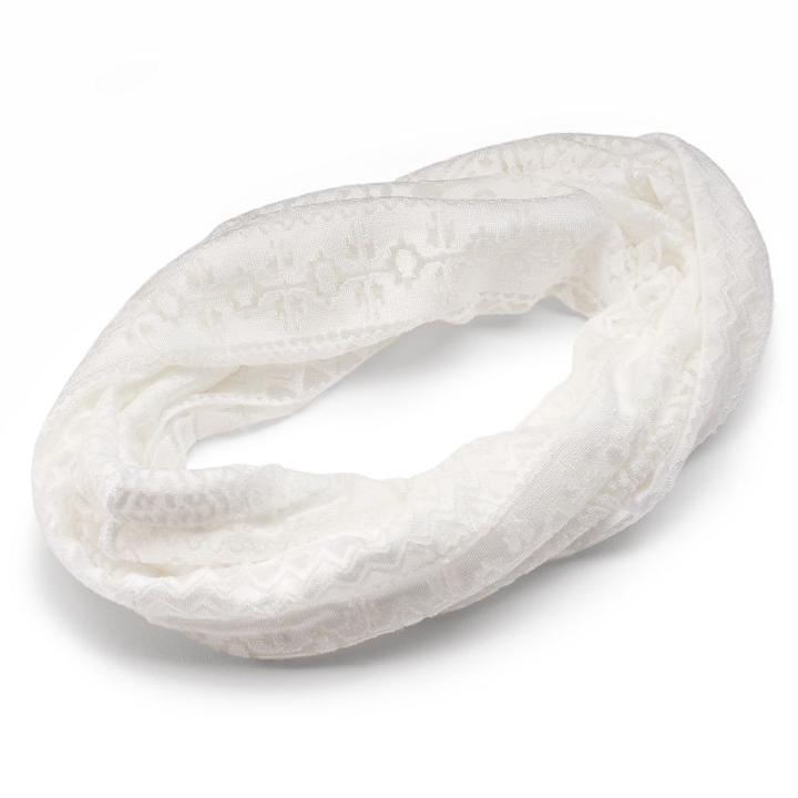 Mudd® Tribal Lace Head Wrap, Women's, White