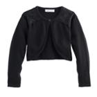 Girls 4-6x Bonnie Jean Lace Shoulder Shrug, Size: 5, Black