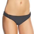 Mix And Match Macrame Side Hipster Bikini Bottoms, Teens, Size: Small, Black