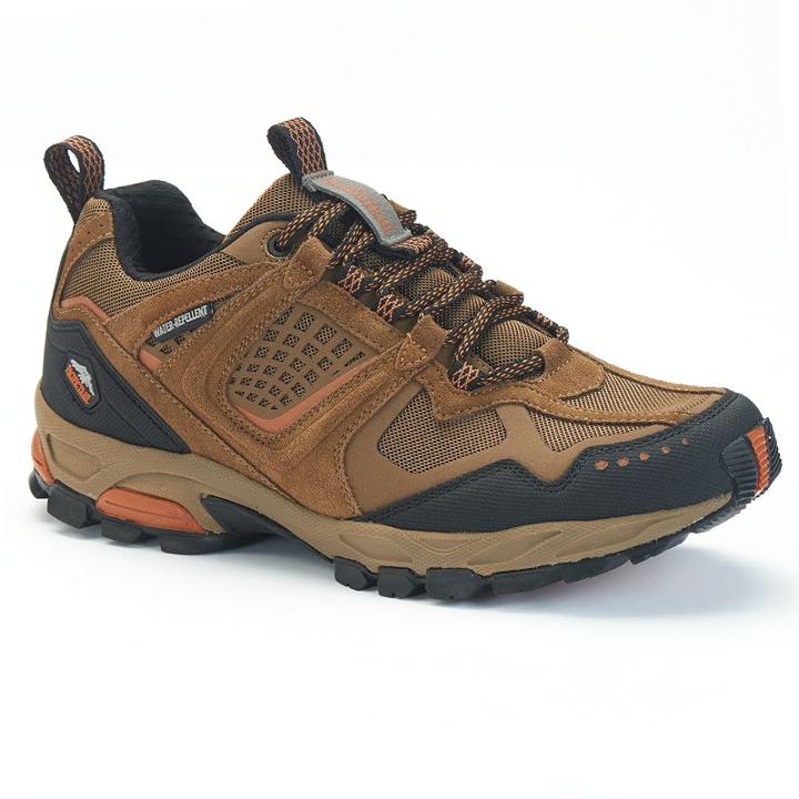 Pacific Trail Cinder Men's Water-repellant Trail Running Shoes, Size: 10, Red/coppr (rust/coppr)
