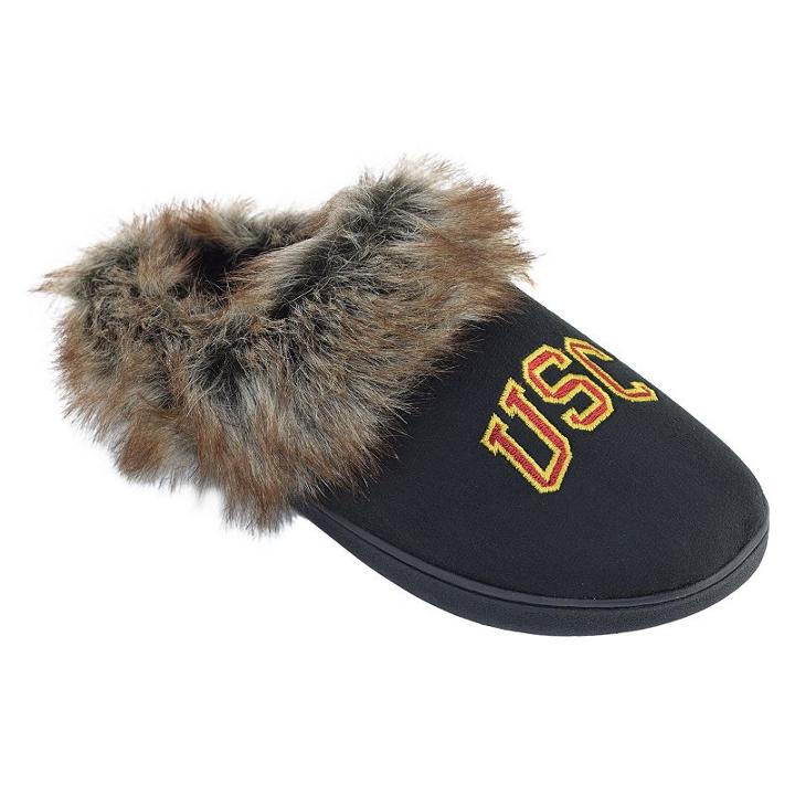 Women's Usc Trojans Scuff Slippers, Size: Large, Black