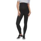 Maternity A:glow Belly Panel Solid Leggings, Women's, Size: S-mat, Black