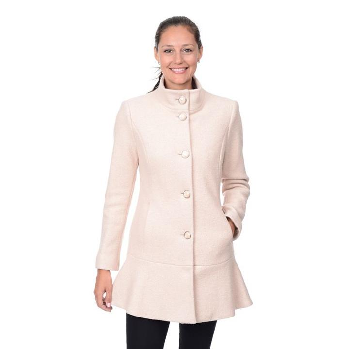 Women's Fleet Street Skirted Wool Blend Coat, Size: Xl, Ovrfl Oth