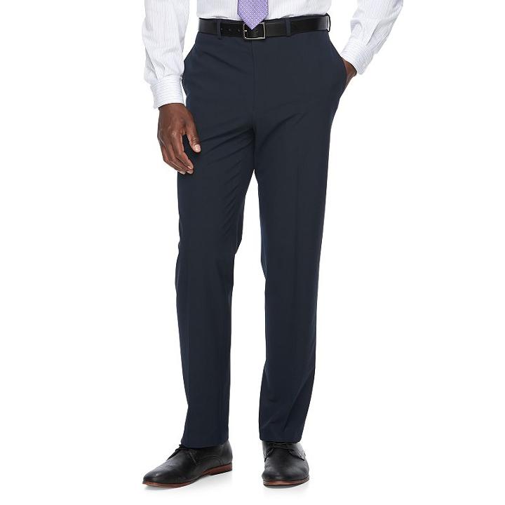 Men's Van Heusen Flex Slim-fit Stretch Suit Pants, Size: 38x32, Blue (navy)