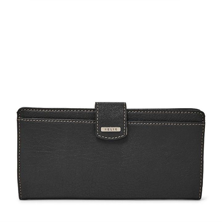 Relic Rfid-blocking Checkbook Wallet, Women's, Black