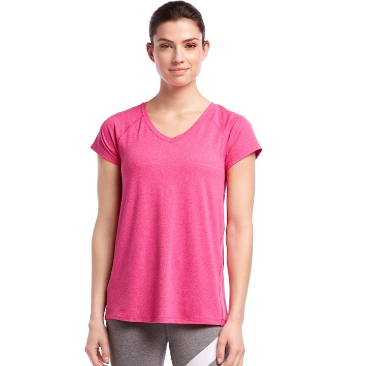 Women's Jockey Sport Resolution V-neck Tee, Size: Small, Purple