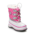 Totes Star Toddler Girls' Winter Boots, Size: 10 T, Pink Silver