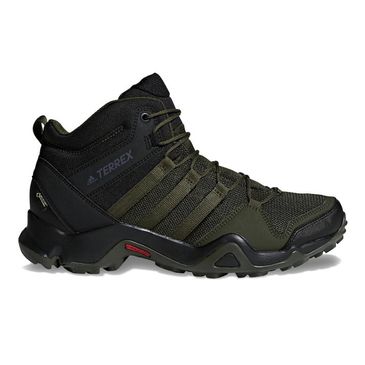 Adidas Outdoor Terrex Ax2r Mid Gtx Men's Waterproof Hiking Boots, Size: 8, Med Green