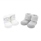 Baby Carter's 2-pack Cloud & Striped Keepsake Booties, Infant Unisex, Size: Newborn, Multicolor